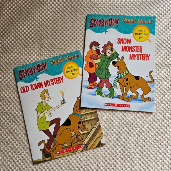 4/$20 Scooby Doo - Sight Words - Book‎ 1 & Book 6 - Paperback - Picture 1 of 3